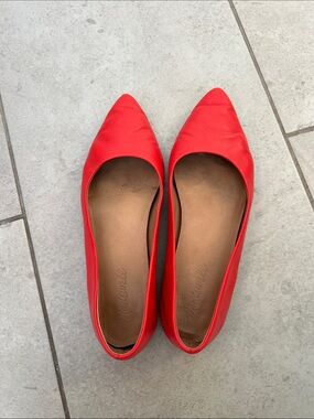 Madewell Pointed Toe Leather Flats